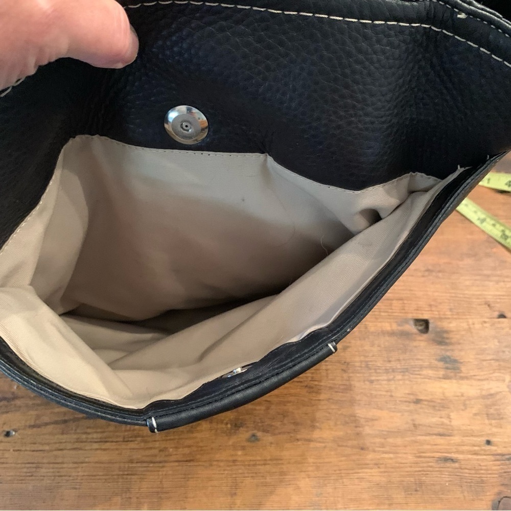 Coach Hamilton Black Pebbled Leather Shoulder Tote Bag - Picture 11 of 14